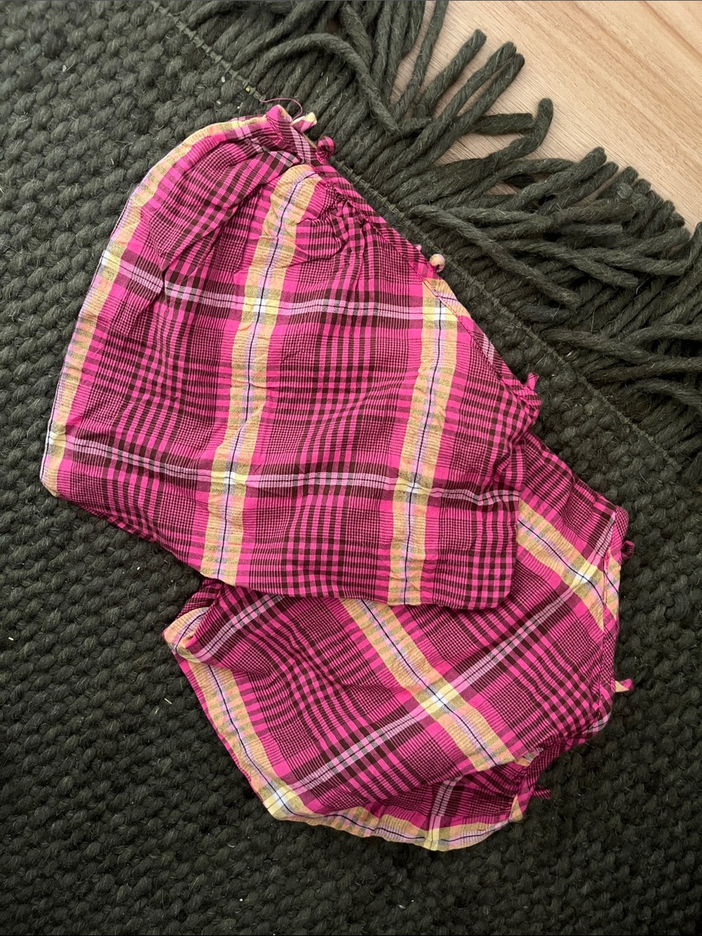 Damson Madder Becca Plaid Smocked Midi Dress - Picture 4 of 9